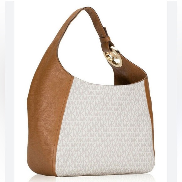 Michael  Kors  Fulton Signature  Bucket Hobo Bag - Picture 1 of 14